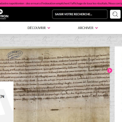 site internet archives aveyron